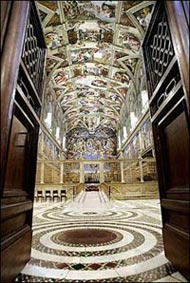 Сикстинская капелла в Ватикане - стиль барокко